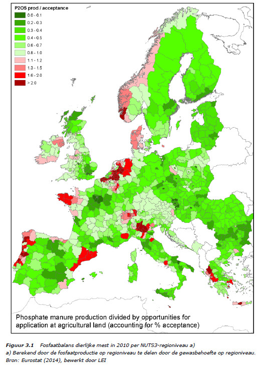 fosfaatbalans dierlijke mest_2010