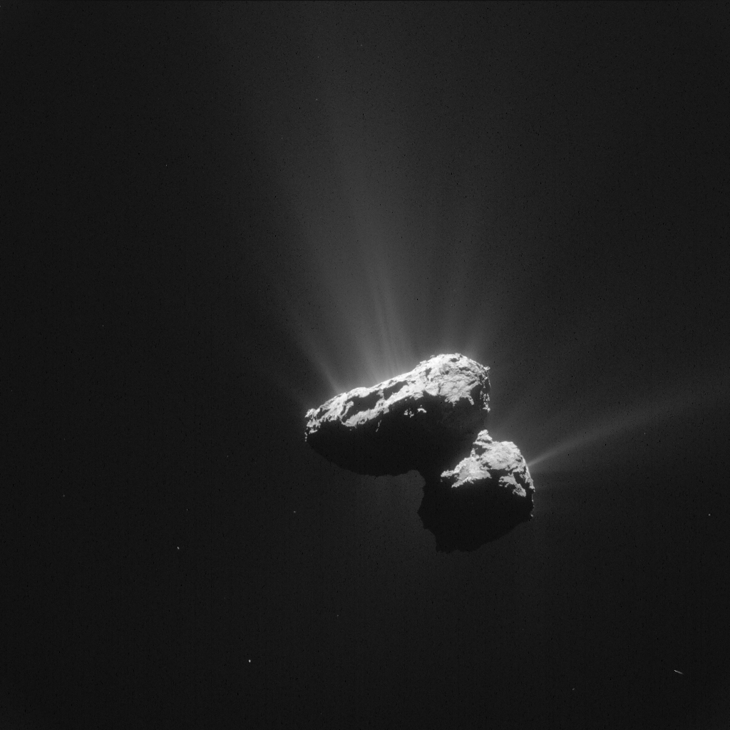 Komeet op 14 juli 2015 vanuit de Rosetta