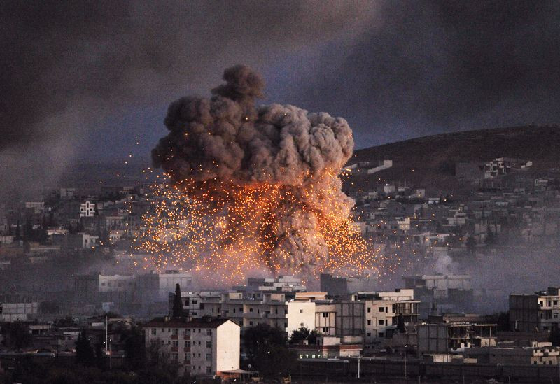 Autobom in Kobani (Koerdisch gebied)